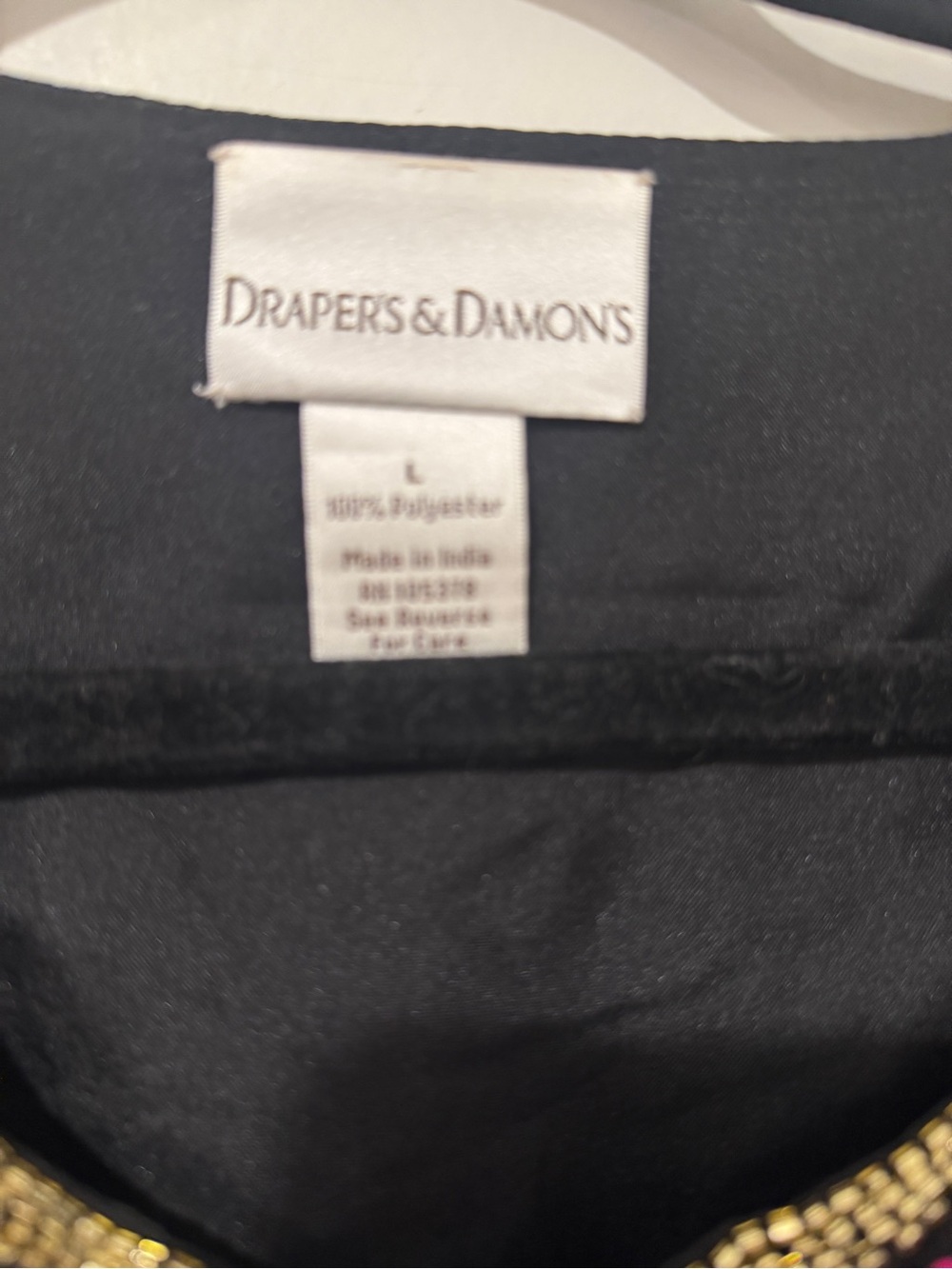 EUC Vintage Draper’s & Damon’s Hand Beaded Sequin Jacket Cardigan L - Picture 4 of 8
